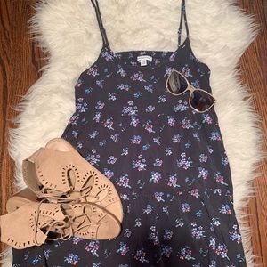 American Eagle Navy Floral Sundres Size Small